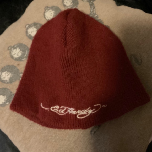 *Rare* Vintage Authentic Ed Hardy Knit Beanie Toque - Picture 2 of 6